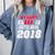 My Happy Class Is Outta Here 2018 Graduation Comfort Colors Sweatshirt Blue Jean