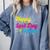 Happy Last Day Of School Graduation Teacher Students Comfort Colors Sweatshirt Blue Jean