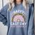 HAPPY LAST OF DAY SCHOOL Rainbow Teacher Student Graduation Men Women Girls Kids Comfort Colors Sweatshirt Blue Jean