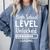 High School Level Unlocked Gamer Graduation Apparel Comfort Colors Sweatshirt Blue Jean