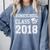 Homeschool Graduation Shirt Class Of 2018 T Shirt Comfort Colors Sweatshirt Blue Jean