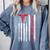 Hospice Aide American Flag Nurses Graduation Medical Comfort Colors Sweatshirt Blue Jean