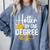 Hotter By One Degree Graduation 2025 Comfort Colors Sweatshirt Blue Jean