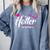 Hotter By One Degree Shirt Graduation For Her Comfort Colors Sweatshirt Blue Jean