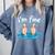 I'm Fine Drowning Thumbs Up Introvert Meme Humor Comfort Colors Sweatshirt Blue Jean