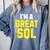 I'm A Great SQL Introvert Saying Inbound Marketing Premium Tri-Blend Comfort Colors Sweatshirt Blue Jean