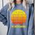 I'm Outstanding Retro Introvert Mountain Trip Lover Comfort Colors Sweatshirt Blue Jean