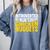 Introvert Antisocial Chicken Nugget Lover Foodie Comfort Colors Sweatshirt Blue Jean