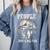 Introvert Bigfoot People Not A Big Fan Dad Joke Comfort Colors Sweatshirt Blue Jean