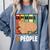 Introvert Capybara Rodent Animal Lover Antisocial Retro Comfort Colors Sweatshirt Blue Jean
