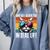 Introvert Cat How Do I Block You Retro Cat Sarcastic Men Women Girls Comfort Colors Sweatshirt Blue Jean