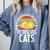Introvert Cat Kitten Quote For Feline Whisperer Comfort Colors Sweatshirt Blue Jean