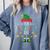 The Introvert Elf Christmas Family Matching Fun Xmas Top Comfort Colors Sweatshirt Blue Jean