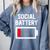 Introvert Low Social Battery Level Anti Social People Comfort Colors Sweatshirt Blue Jean