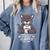 Introvert Panther And Coffee Lovers Comfort Colors Sweatshirt Blue Jean