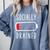 Introvert Socially Drained Battery Comfort Colors Sweatshirt Blue Jean