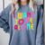 Introvert I Want To Be Alone Retro Wavy Comfort Colors Sweatshirt Blue Jean Introvert I Want To Be Alone Retro Wavy Comfort Colors Sweatshirt Blue Jean
