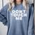Introverted Antisocial Introspective Loner For Introvert Comfort Colors Sweatshirt Blue Jean