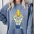 Introverted Fountain Pen Enthusiast Smiling Face Comfort Colors Sweatshirt Blue Jean