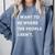 Introverted Non Social Independent Women Men Comfort Colors Sweatshirt Blue Jean