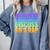 Introverted But Willing To Discuss 90's Rap Comfort Colors Sweatshirt Blue Jean