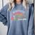 Introverted But Willing To Discuss Cats Rainbow Comfort Colors Sweatshirt Blue Jean