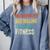 Introverted But Willing To Discuss Fitness Hobby Comfort Colors Sweatshirt Blue Jean
