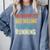 Introverted But Willing To Discuss Running Hobby Comfort Colors Sweatshirt Blue Jean