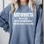 Introverts We'Re Here We'Re Uncomfortable Humor Sarcastic Comfort Colors Sweatshirt Blue Jean