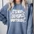 It's Way Too Peopley Outside Introvert Humor Comfort Colors Sweatshirt Blue Jean