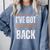 I’VE GOT MY OWN BACK INTROVERT Words On Back Comfort Colors Sweatshirt Blue Jean I’VE GOT MY OWN BACK INTROVERT Words On Back Comfort Colors Sweatshirt Blue Jean