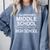 Junior High Graduation Shirt-Middle School Graduation Comfort Colors Sweatshirt Blue Jean
