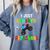 I Just Crushed Preschool Monster Graduation Comfort Colors Sweatshirt Blue Jean