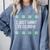 I Just Want To Go Home Ugly Anti Christmas Sweater Introvert Comfort Colors Sweatshirt Blue Jean