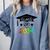 K -12th Grade Hand Prints Space Graduation Class Of 2034 Comfort Colors Sweatshirt Blue Jean