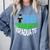 Kids 2018 Kindergarten Graduation Comfort Colors Sweatshirt Blue Jean