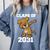 Kids Class Of 2031 Shirt Graduation Dabbing Dog Shirt Comfort Colors Sweatshirt Blue Jean