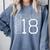 Kids Kindergarten Class Of 2018 Cute Graduation Comfort Colors Sweatshirt Blue Jean