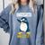 Kids Kindergarten Dabbing Penguin Nailed It Graduation Class 2021 Comfort Colors Sweatshirt Blue Jean