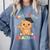 Kids Kindergarten Graduate Cat Graduation Comfort Colors Sweatshirt Blue Jean
