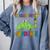 Kids Kindergarten Graduate Dinosaur Kindergarten Graduation Comfort Colors Sweatshirt Blue Jean