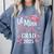 Kids Little Miss Pre-K Grad 2025 Preschool Girls Prek Graduation Comfort Colors Sweatshirt Blue Jean