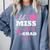 Kids Little Miss Pre-K Grad Preschool Prek Graduation 2025 Comfort Colors Sweatshirt Blue Jean