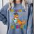 Kids Preschool Graduate Dinosaur Trex Preschool Graduation Comfort Colors Sweatshirt Blue Jean