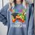 Kindergarten Level Complete Last Day Of School Graduation Comfort Colors Sweatshirt Blue Jean