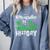 Kindergarten Is History Dinosaur Graduation Comfort Colors Sweatshirt Blue Jean