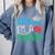 Kiss Me I'm A Grad 2018 Senior Graduation Comfort Colors Sweatshirt Blue Jean