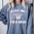 Kiss Me I'm A Grad Graduation T-Shirt Comfort Colors Sweatshirt Blue Jean