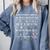 Labor And Delivery Alphabet Nurse New Nurse Graduation Comfort Colors Sweatshirt Blue Jean