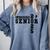 Lacrosse Senior Night Lacrosse Senior 2025 Graduation 29 Comfort Colors Sweatshirt Blue Jean